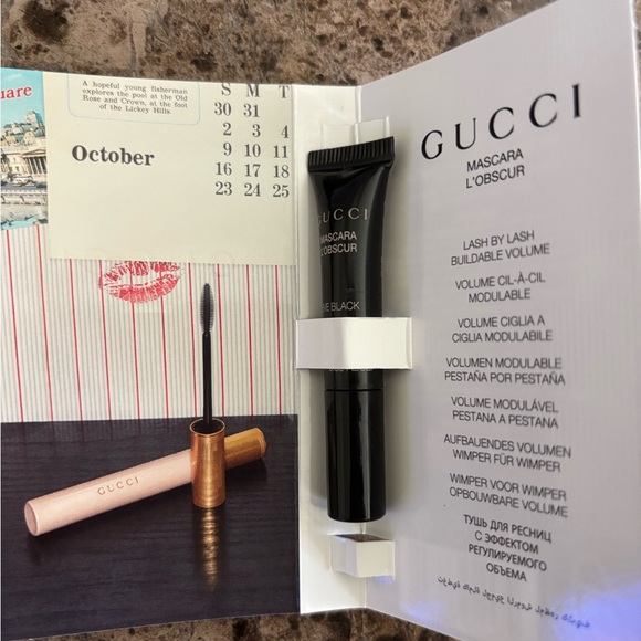 Gucci Mascara 1ml- Sample Black Buildable Volume Makeup Beauty Eyes New - Picture 2 of 3